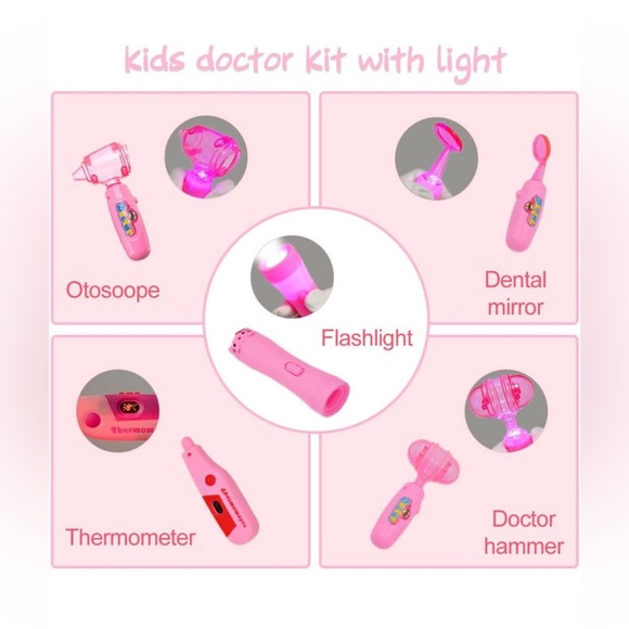 Pretend Doctor/Dentist Medical⚕️Toy w Electronic⚡️Stethoscope🩺& 48Pc - Picture 7 of 9